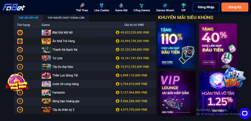 Người chơi may mắn thắng Jackpot lớn tại MN88
